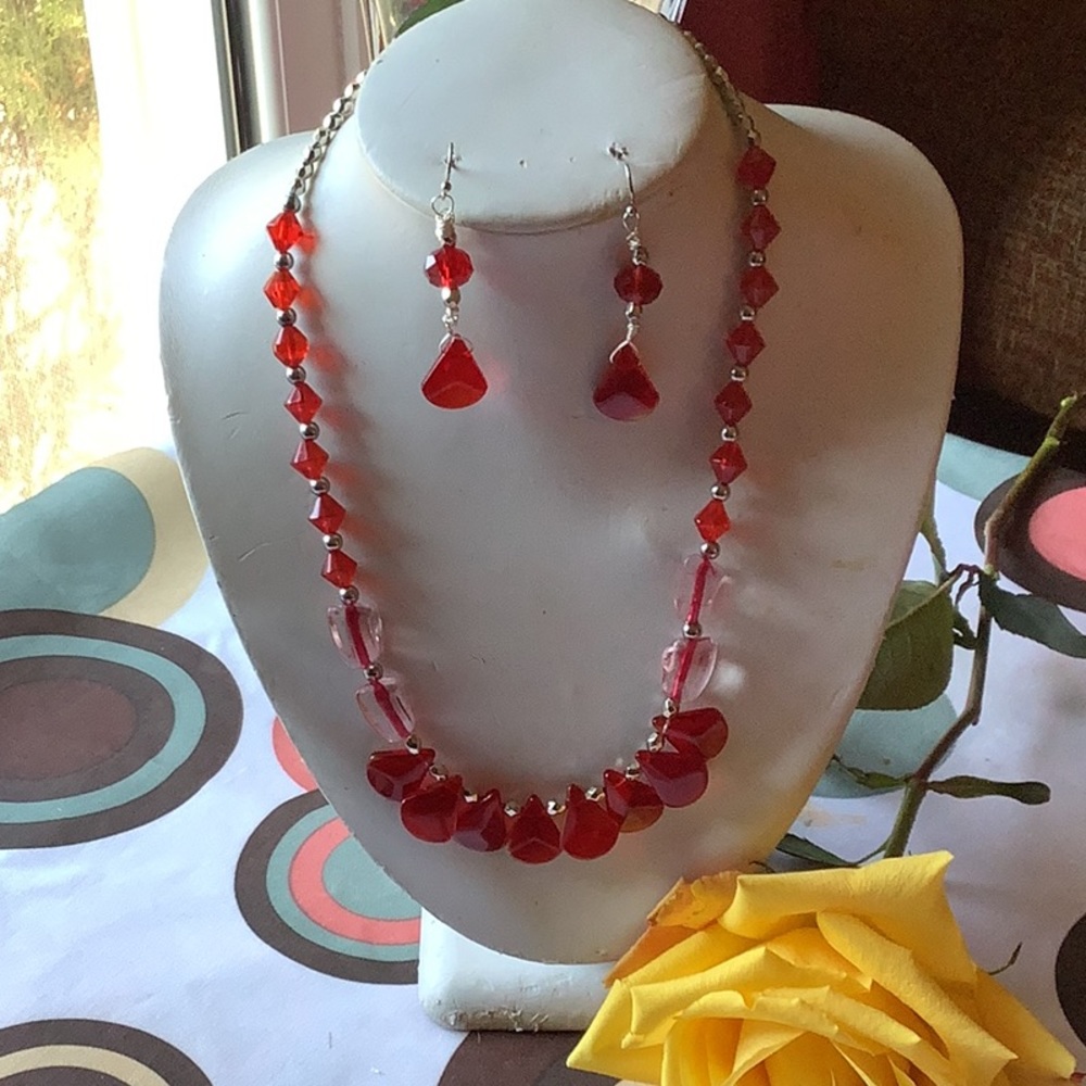 Handmade Necklace and  earrings